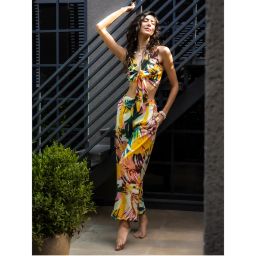 Erotissch Women Yellow Tropical Beachwear Top and Pant (Set of 2)-picture-43