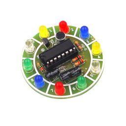 CD4017 Colorful Voice Control Rotating LED Light Kit image 1