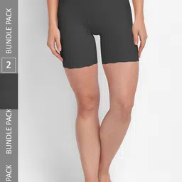 NOIRA Women Pack Of 2 Inner Elastic Boy Shorts Briefs 6035_BB_NO-image-99