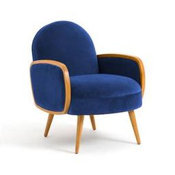home lifestylez Darel Accent Chair in Navy Blue Colour-picture-13