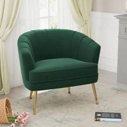 home lifestylez Carl Accent Chair in Green Colour-picture-3