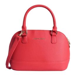 Lino Perros Red Faux Leather Handbag-picture-14