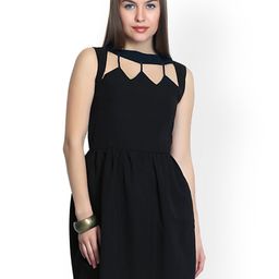 Belle Fille Black Fit & Flare Dress-image-33
