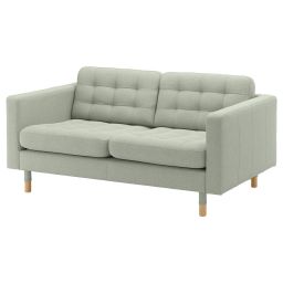 ikea landskrona 2-seat sofa, Gunnared light green/wood-picture-23