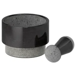 ikea ädelsten Pestle and mortar, marble black-picture-23