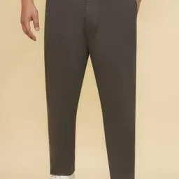 John Pride Men Mid-Rise Regular Fit Chinos Trousers Plus Size-image-87