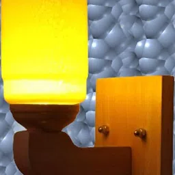 Somil Premium Designer Glass Wall / Night Lamp Elegant & Stylish Dcor Accent for Modern Interiors, Color- Yellow, Size:- 18 X 23 X 19.5 CM-image-79