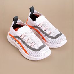 Hopscotch Kids-Unisex White Fabric Slip-Ons-picture-22