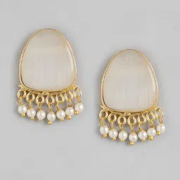 Anouk Gold-Plated Beaded Contemporary Drop Earrings-10