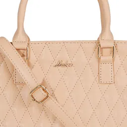 MABEE Geometric PU Structured Handheld Bag with Tasselled image 3