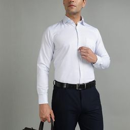 Richlook Classic Fit Micro Checked Cotton Formal Shirt-image-50