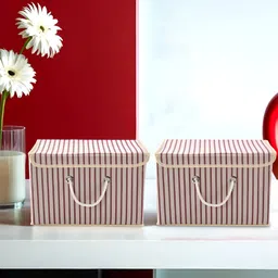Myntra Elegant Homes Cream-Coloured Set of 2 Regular Drawer Organiser Organisers-19