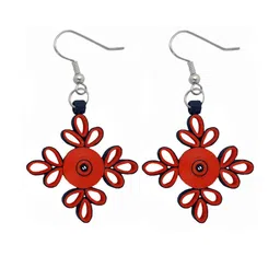Designers Collection Women Orange Earrings-picture-31