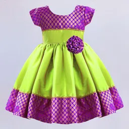 STANWELLS KIDS Girls Colourblocked Fit & Flare Dress-picture-30