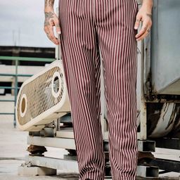 House of Koala Striped Relaxed Fit Trouser-image-91