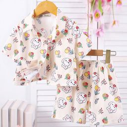 INCLUD Girls Cartoon Printed Shirt With Shorts-picture-47