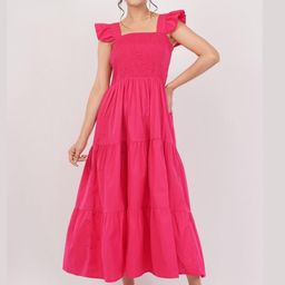 Deshi Girl Flared Sleeve Fit & Flare Maxi Dress-image-96
