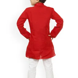 NFC CREATION Boys Embroidered Regular Thread Work Kurta with Pyjamas image 4