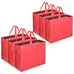 Kuber Industries 6Pc Metallic Laminated Non Woven Return Gift Bags-image-13