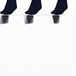 MUKHAKSH Boys 3 Pairs Navy Blue Casual Calf Length Socks-image-74