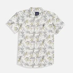 Allen Solly Junior Boys Spread Collar Floral Printed Cotton Casual Shirt-picture-26