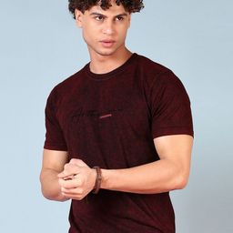 V-Mart Men Abstract Printed Round Neck Cotton T-shirt-picture-13