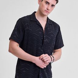 Snitch Men Smart Slim Fit Opaque Printed Casual Shirt-picture-14