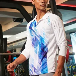 CS LIFE Men Abstract Printed Polo Collar T-Shirt-image-82