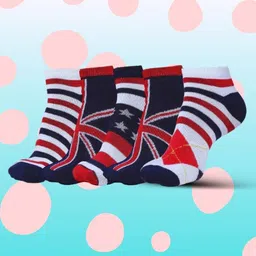 MJE Men Pack Of 5 Patterned Ankle Length Socks-image-90