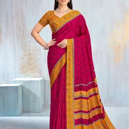 DIVASTRI Poly Crepe Designer Saree-image-86