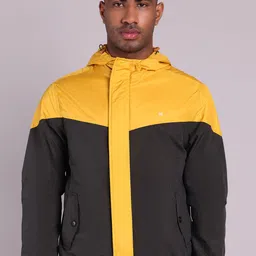 HOUSE OF VEDAS Men Colourblocked Windcheater and Water Resistant Outdoor Sporty Jacket-image-65