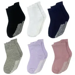 USOXO Kids Pack Of 6 Ankle Length Cotton Socks-picture-5