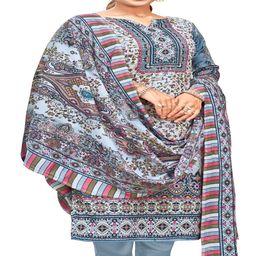 DRAVINAM Trends Floral Printed Pashmina Unstitched Dress Material-image-84