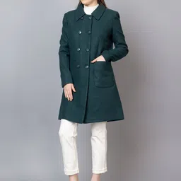 The Roadster Lifestyle Co Checked Double-Breasted Overcoat-image-71