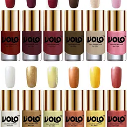 VOLO Set Of 12 Luxury Super Shine Nail Polish- 9.9ml Each- Combo- No- 06-image-70