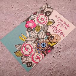 Amazing Evil Eye Keychain With Greeting Card-image-1