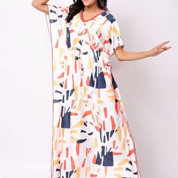 CHUI MUI Printed Maxi Nightdress-image-32
