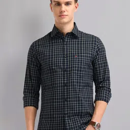 AD By Arvind Men Slim Fit Checked Casual Shirt-image-20