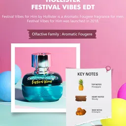Hollister Festival Vibes For Him Eau De Toilette - 100 ml image 2