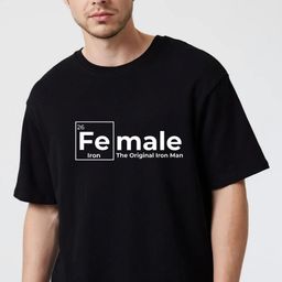 Fashnobic Men Dry Fit Typography Printed Round Neck Cotton Oversized T-shirt-picture-40