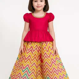 BAESD Embellished Puff Sleeve Jacquard A-Line Dress-image-77