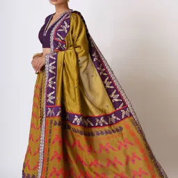UDD Ethnic Motifs Printed Dupatta with Sequinned image 4