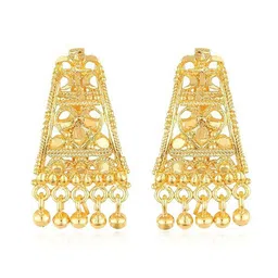 DIVASTRI Gold-Plated Artificial Beads Contemporary Shaped Studs-16