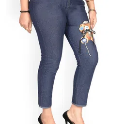 FLASTEENO Girls Comfort Applique Regular Fit Mid-Rise Jeans-picture-12