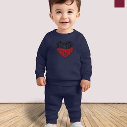 MRS NATURAL Kids Pack Of 2 Printed Round Neck Sweatshirts With Joggers-image-85