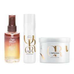 WELLA PROFESSIONALS Set Of 3 Luminous Shampoo 250ml, Hair Mask 150ml & Treatment Oil 100ml-image-39