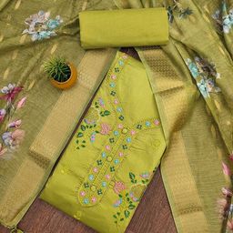 SHADOW & SAINING Embroidered Unstitched Dress Material-image-92