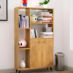 HEXA RED Beige Moisture & Termite Resistant Free Standing Book Shelf-38