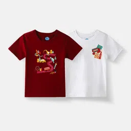 Nauti Nati Boys 2 Printed Bio Finish T-shirt-18