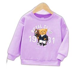 Joggers Park Kids-Unisex Purple Cotton Sweatshirts-image-88